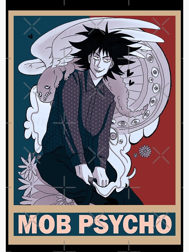 Matsuo Mob Psycho 100 Mobu Saiko Hyaku Vintage Vector Anime Design