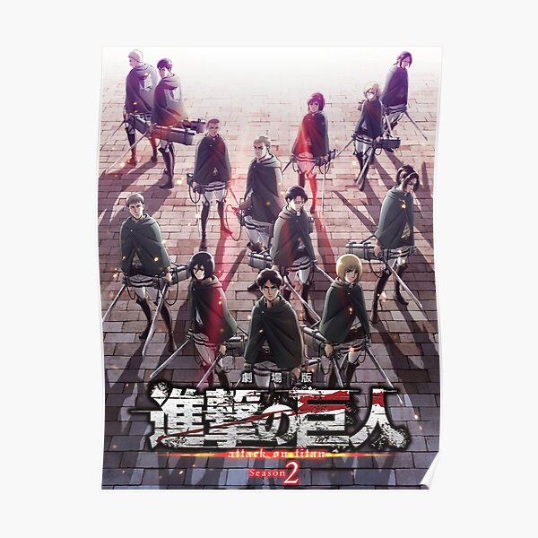 Shingeki No Kyojin Poster For Sale By Djngacrok Redbubble