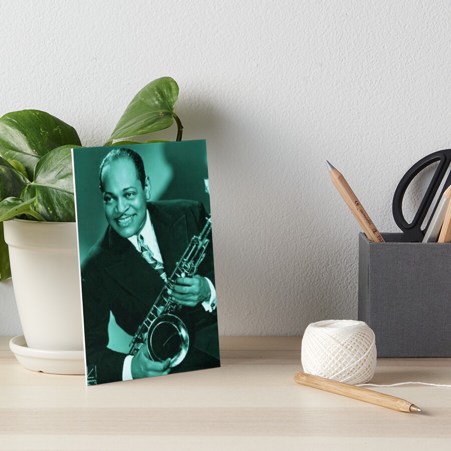 Coleman Hawkins The Father Of The Tenor Saxophone Art Board Print