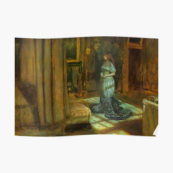 The Eve Of Saint Agnes John Everett Millais Poster By