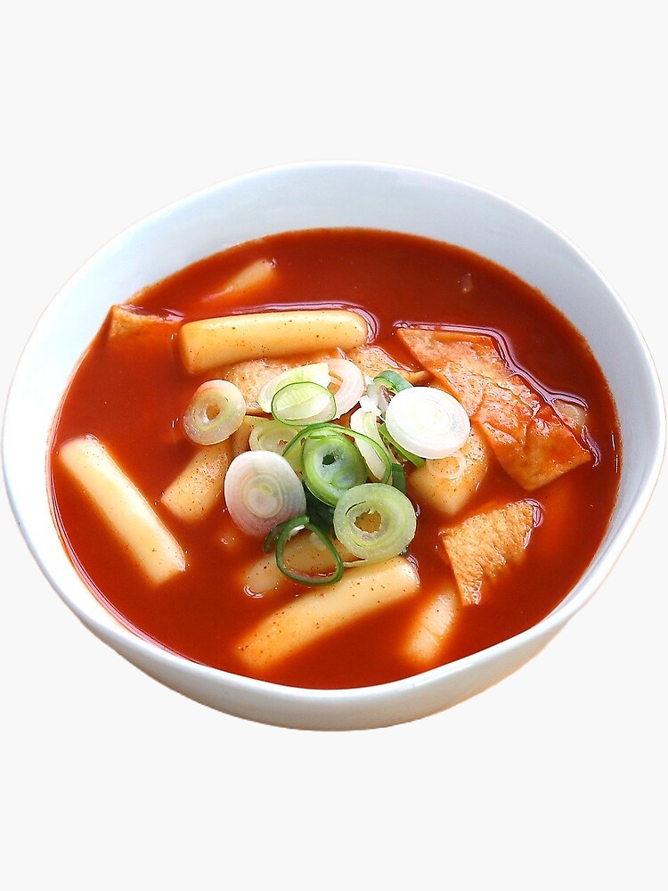 Tteokbokki Koreanischer Reiskuchen Tteok Ddukbokki Rose