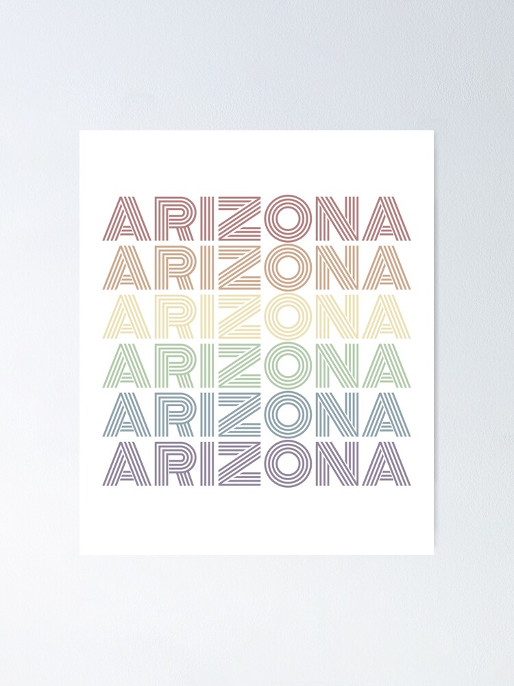 Retro Arizona Gay Pride Lgbt Us State Poster For Sale By