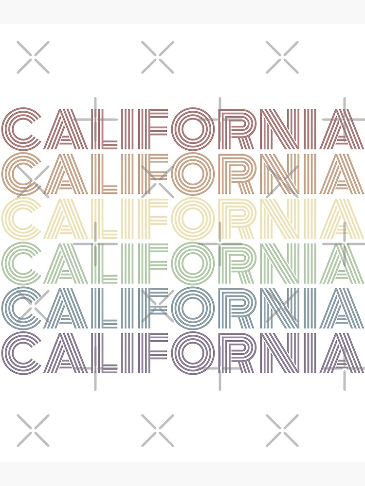 Retro California Gay Pride Lgbt Us State Poster For Sale By