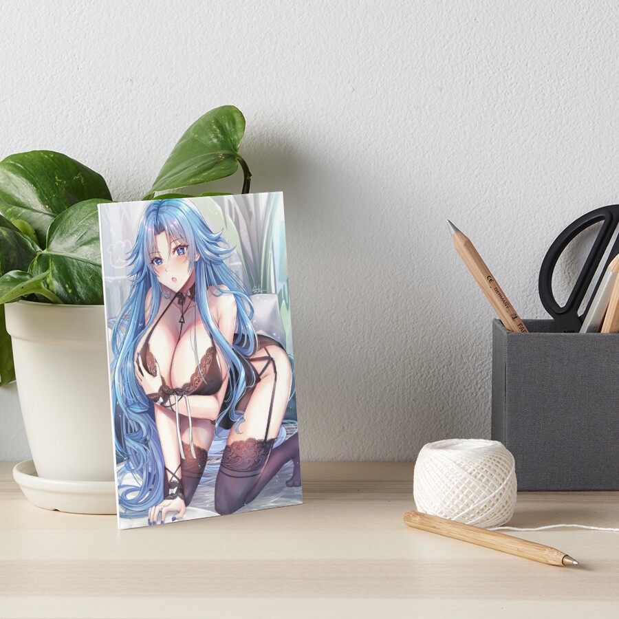 Ecchi Oppai Sexy Lingerie Anime Girl Art Board Print By Lewdities