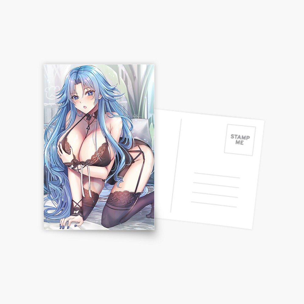 Ecchi Oppai Sexy Lingerie Anime Girl Postcard By Lewdities Redbubble