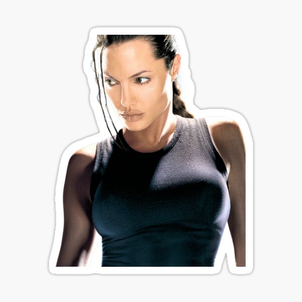 Lara Croft Angelina Jolie Sticker For Sale By KaraCroft Redbubble