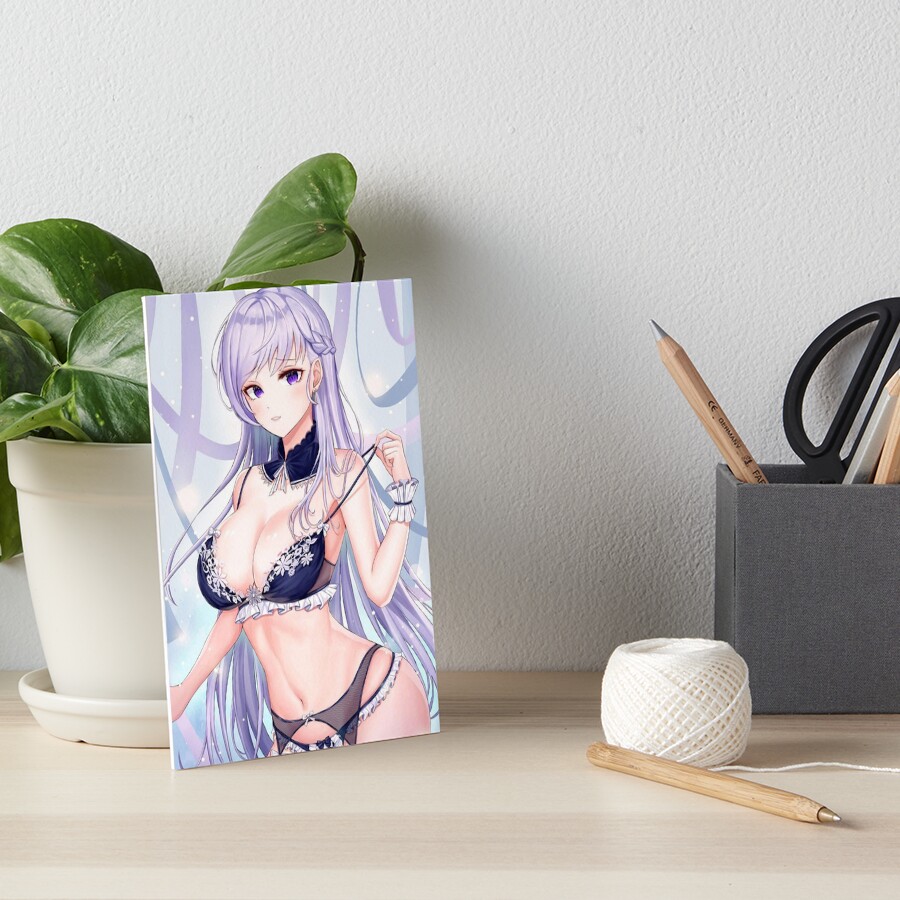 Ecchi Sexy Lingerie Anime Girl Oppai Art Board Print By Lewdities