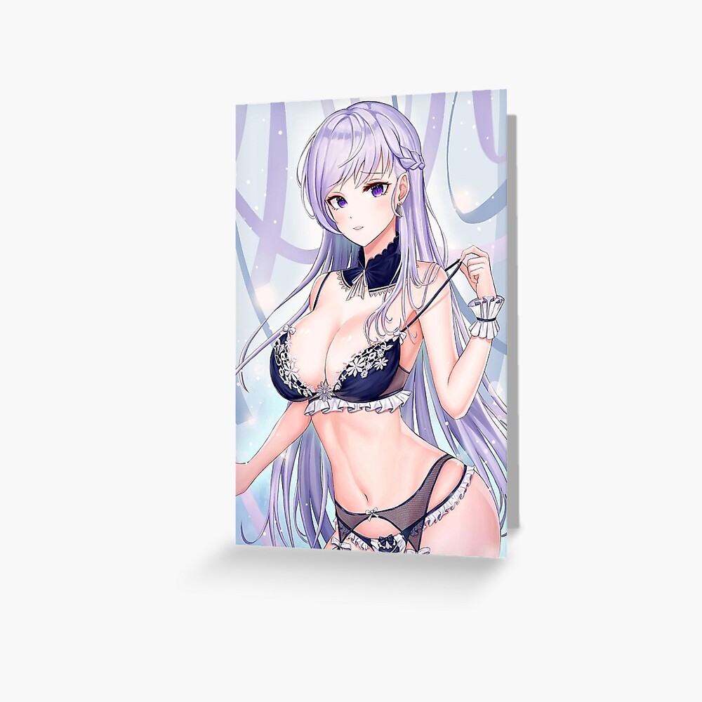 Ecchi Sexy Lingerie Anime Girl Oppai Greeting Card For Sale By