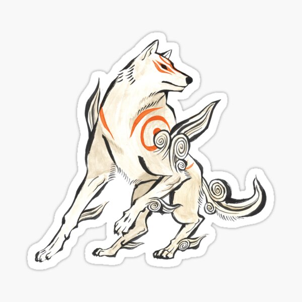 Amaterasu Okami Sticker For Sale By Kawaiicrossing Redbubble