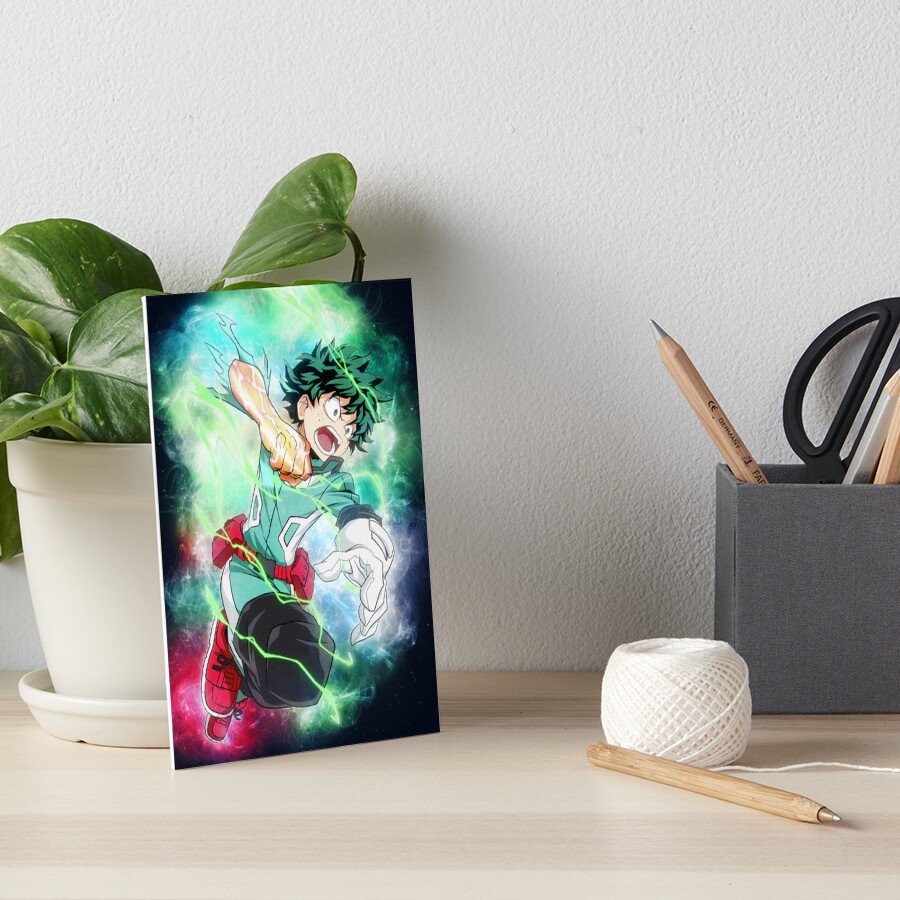 My Hero Academia Izuku Midoriya Deku Cosmic Artwork Art Board