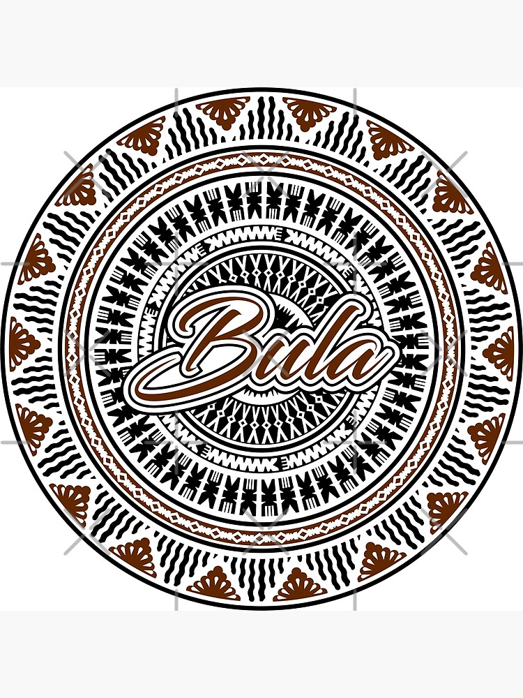 Fiji Bula Kesakesa Design Poster By Alafina Redbubble