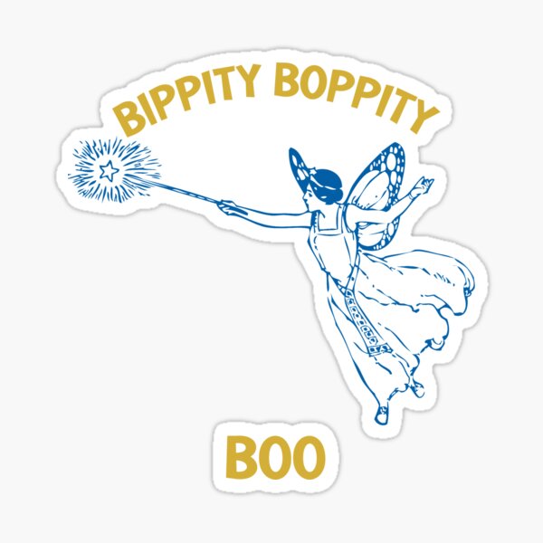 Bippity Boppity Boo Fairy Design Sticker For Sale By Miraclecreator