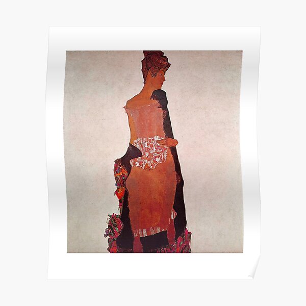 Egon Schiele Portrait Of Gerti Schiele Poster For Sale By Vitage