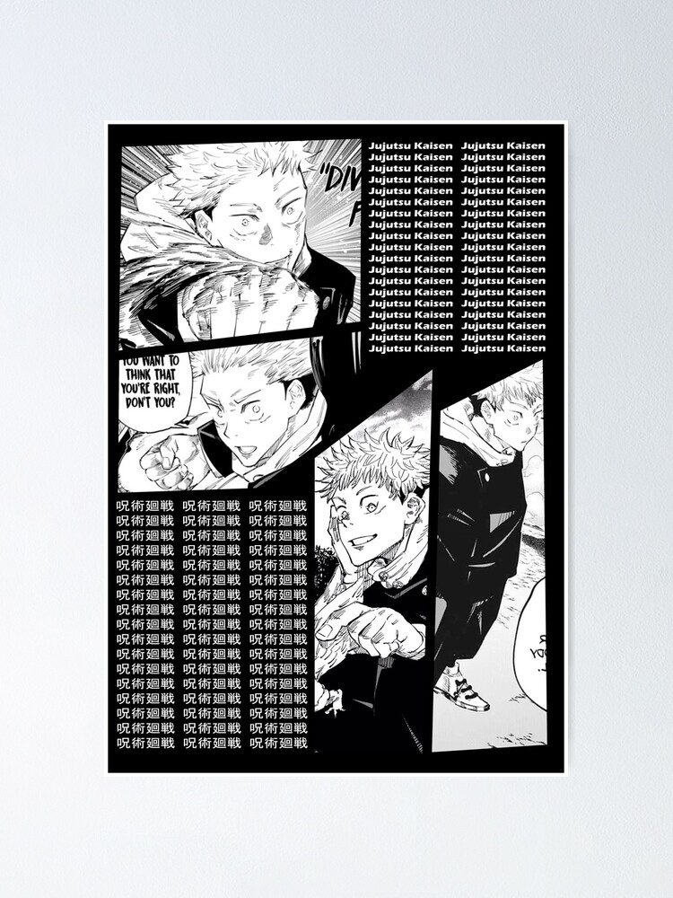 P Ster Yuji Itadori Jujutsu Kaisen Manga Panel Dise O De Anime De