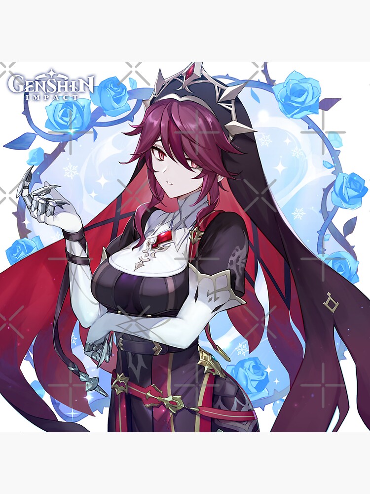 Pegatina Genshin Impact Arte Oficial De Cumplea Os De Rosaria