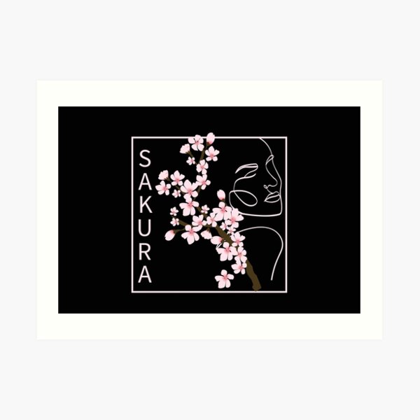 L Mina Art Stica Ilustraci N De La Rama De Sakura Flor De Cerezo Rosa