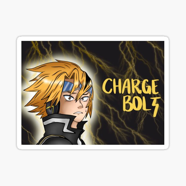 Chargebolt Denki Kaminari Sticker For Sale By Hallelujess Redbubble