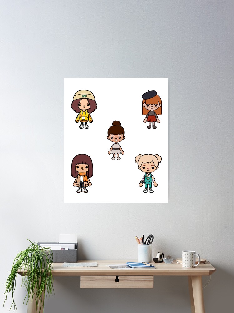 toca boca character pack Poster for Sale by Pocapoㅤ Redbubble