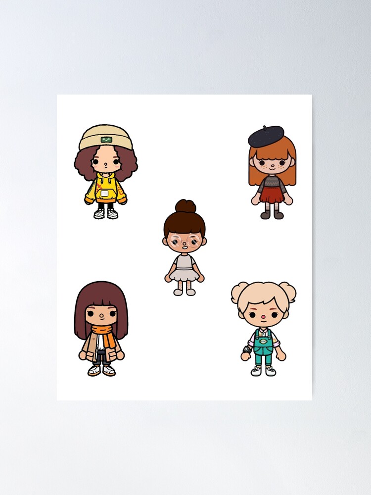 toca boca character pack Poster for Sale by Pocapoㅤ Redbubble