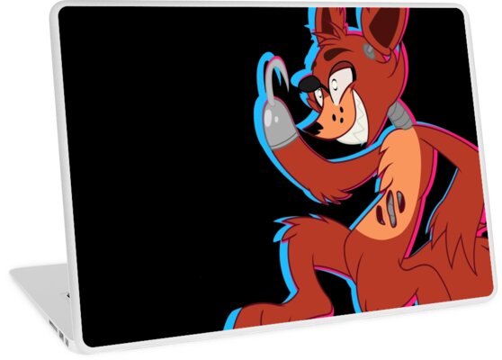 "Cartoon Foxy (Five Nights At Freddy's)" Laptop Skins by GummyRaptor