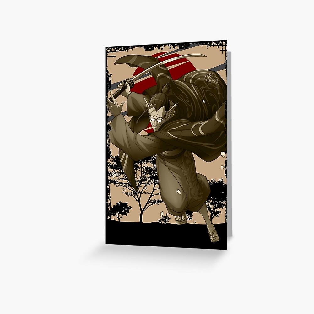 Demiurge Overlord Obarodo Retro Landscape Design Greeting Card By