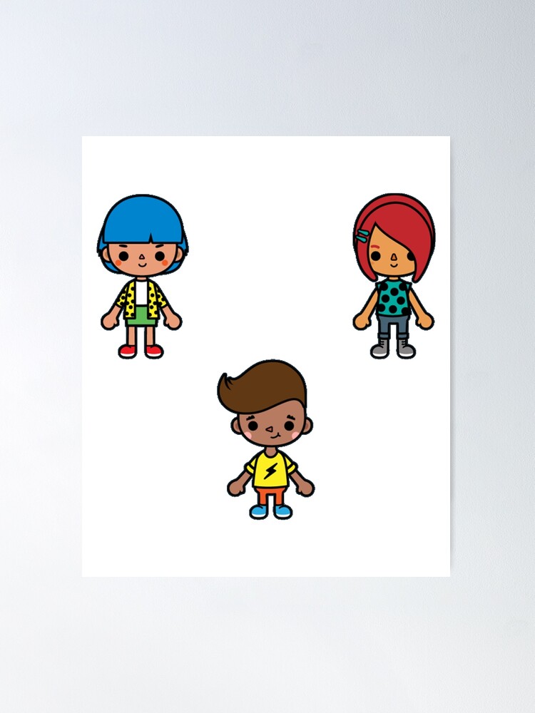 funny toca boca characters pack Poster for Sale by Pocapoㅤ