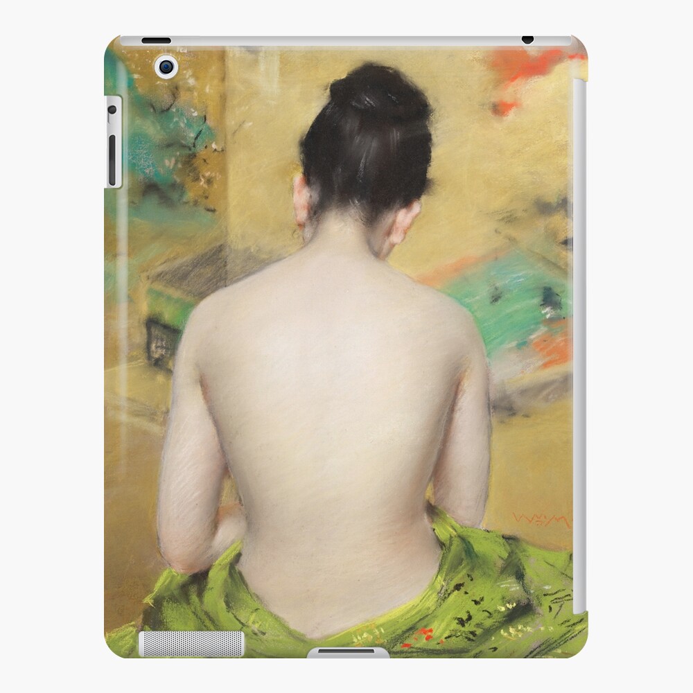 Naked Japanese Woman Posing Sensually With A Kimono Vintage Erotic Art Ipad Case Skin For