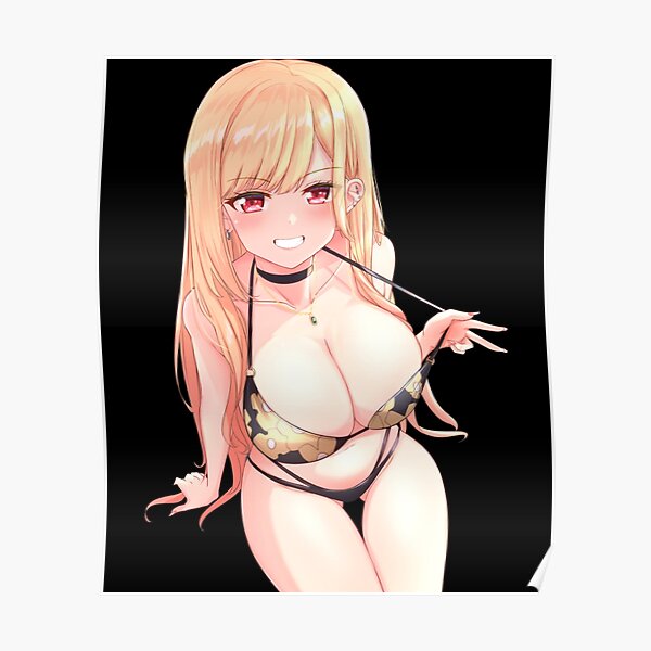 Kitagawa Marin Bikini Boobs My Dress Up Darling Poster By Kassma Redbubble