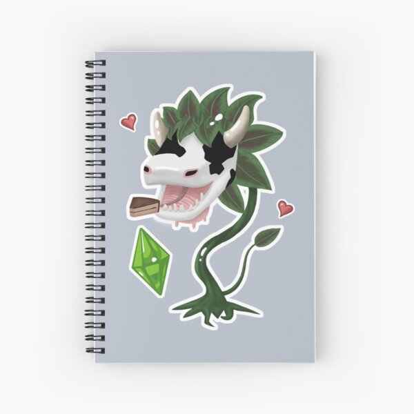 Cute Cowplant Spiral Notebook For Sale By Joylynnhinton Redbubble