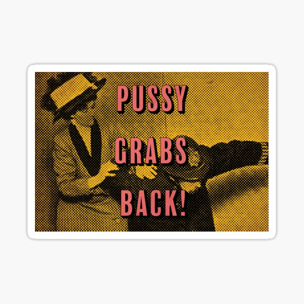 Pussy Grabs Back Sufragette Sticker For Sale By Colombeat Redbubble