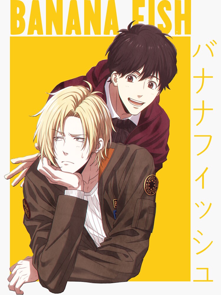 Banana Fish Ash Eiji Sticker By Ernandofp Redbubble