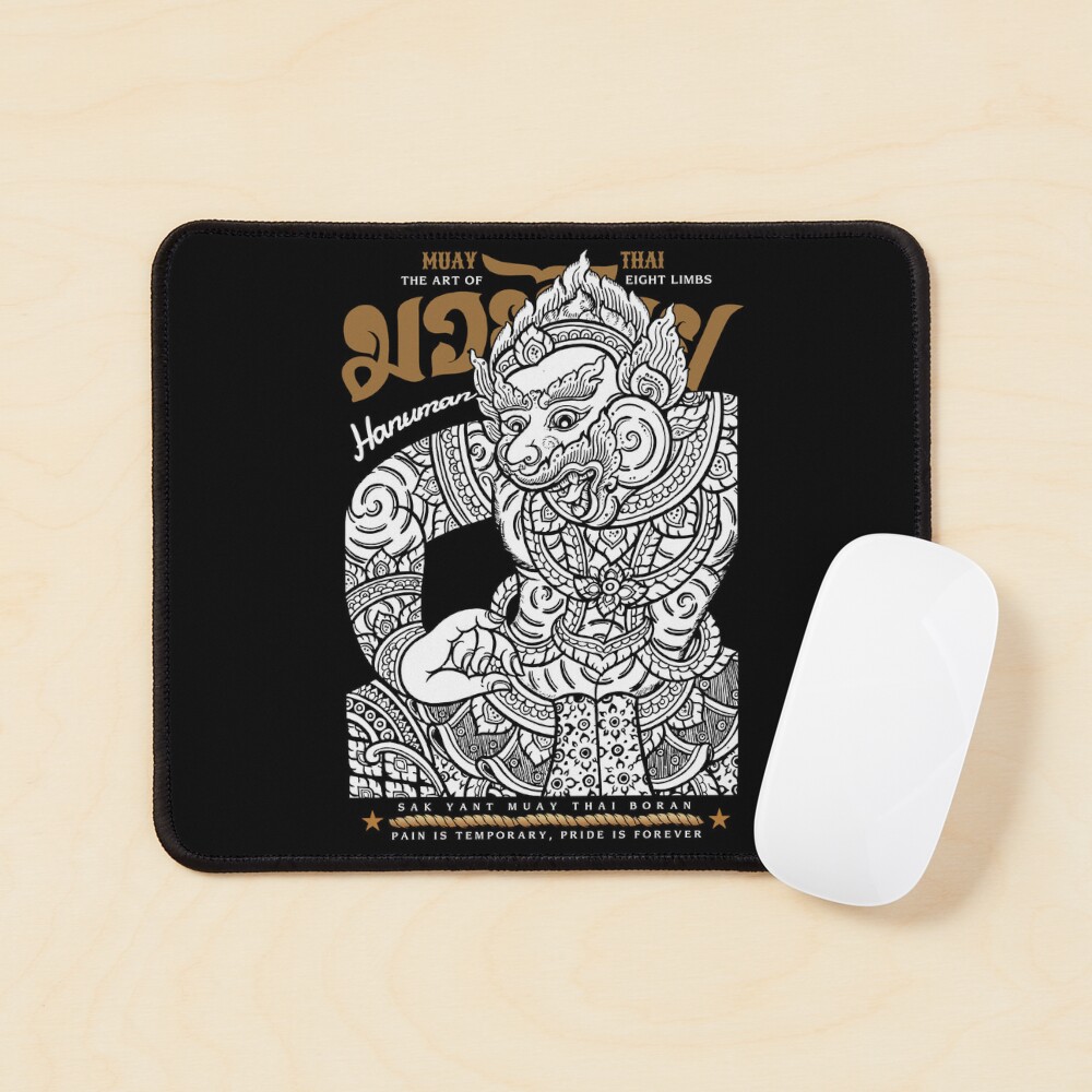 Muay Thai Kickboxing Tattoo Sak Yant Hanuman Mouse Pad For Sale By