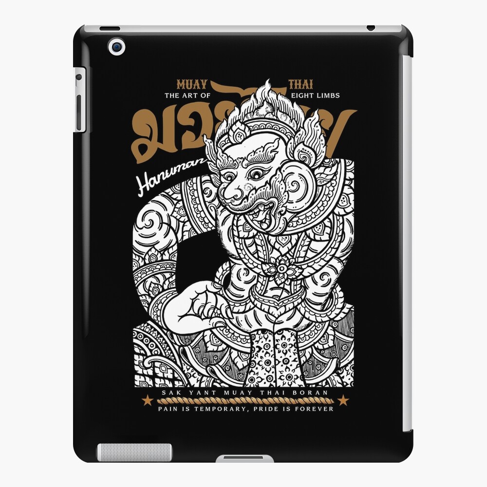 Muay Thai Kickboxing Tattoo Sak Yant Hanuman Ipad Case Skin By