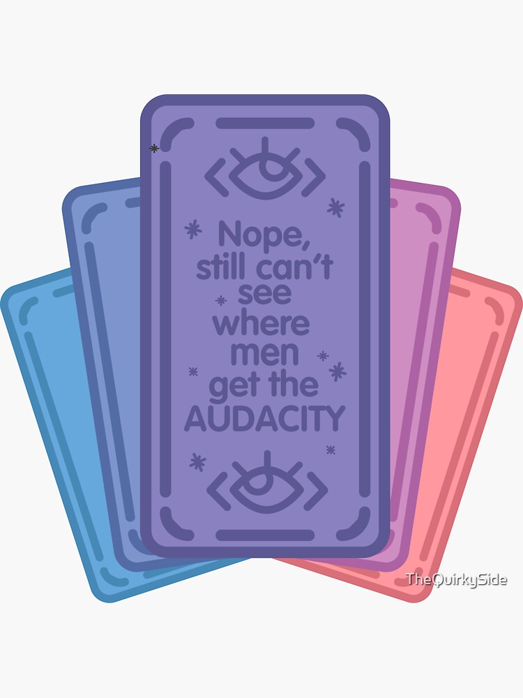 Cards The Audacity Sticker For Sale By Thequirkyside Redbubble