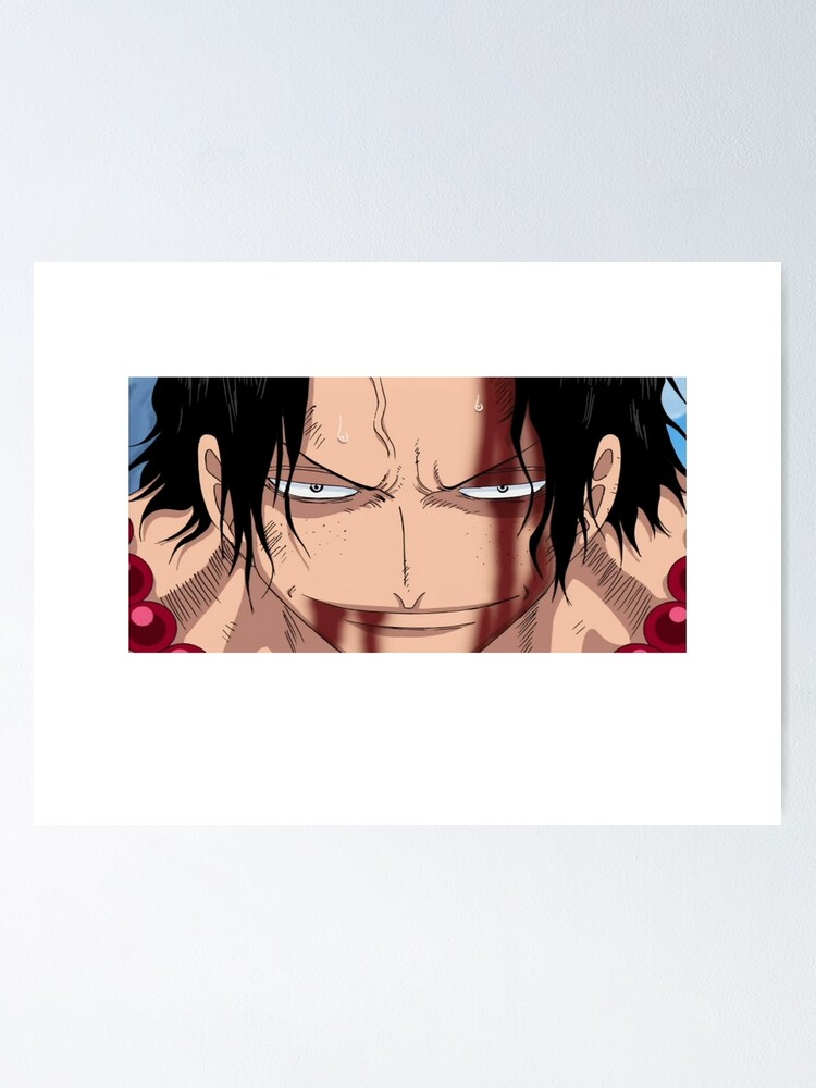 Ace Eyes Graffic One Piece Poster By Coconutguru Redbubble