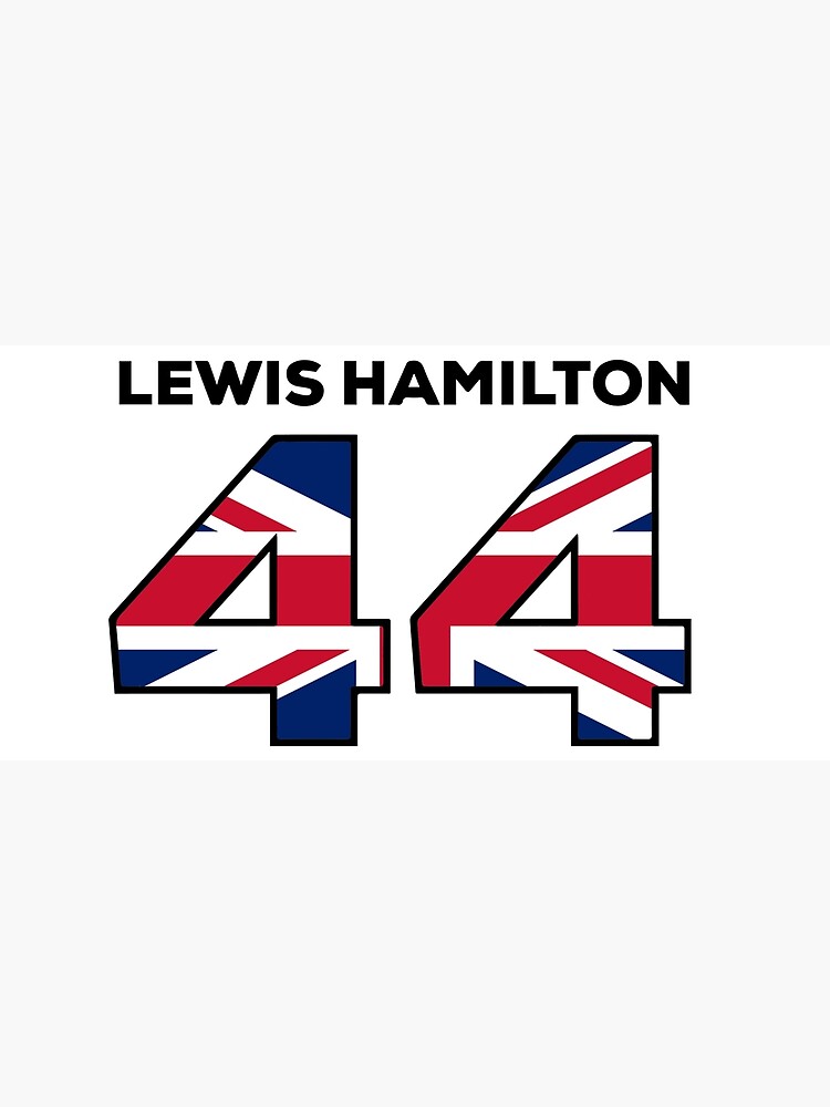 Lewis Hamilton 44 UK Logo Poster For Sale By TheTimbe Redbubble