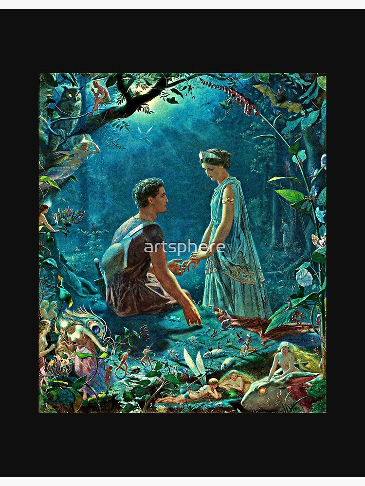 A Midsummer Night S Dream Shakespeare Hermia And Lysander Poster By