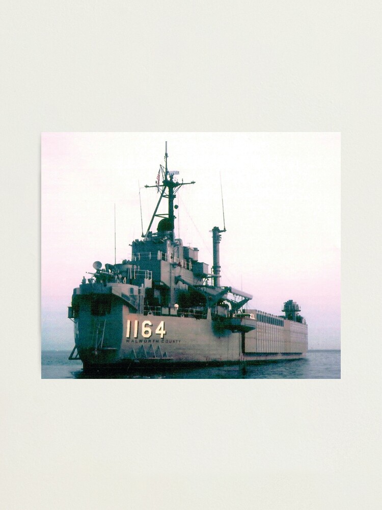 Uss Walworth County Lst Ship S Store Photographic Print For