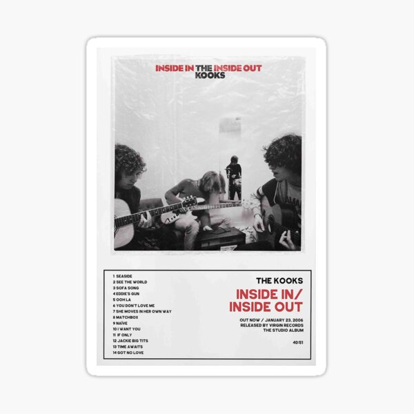 The Kooks Inside InInside Out Album Cover Poster Sticker By