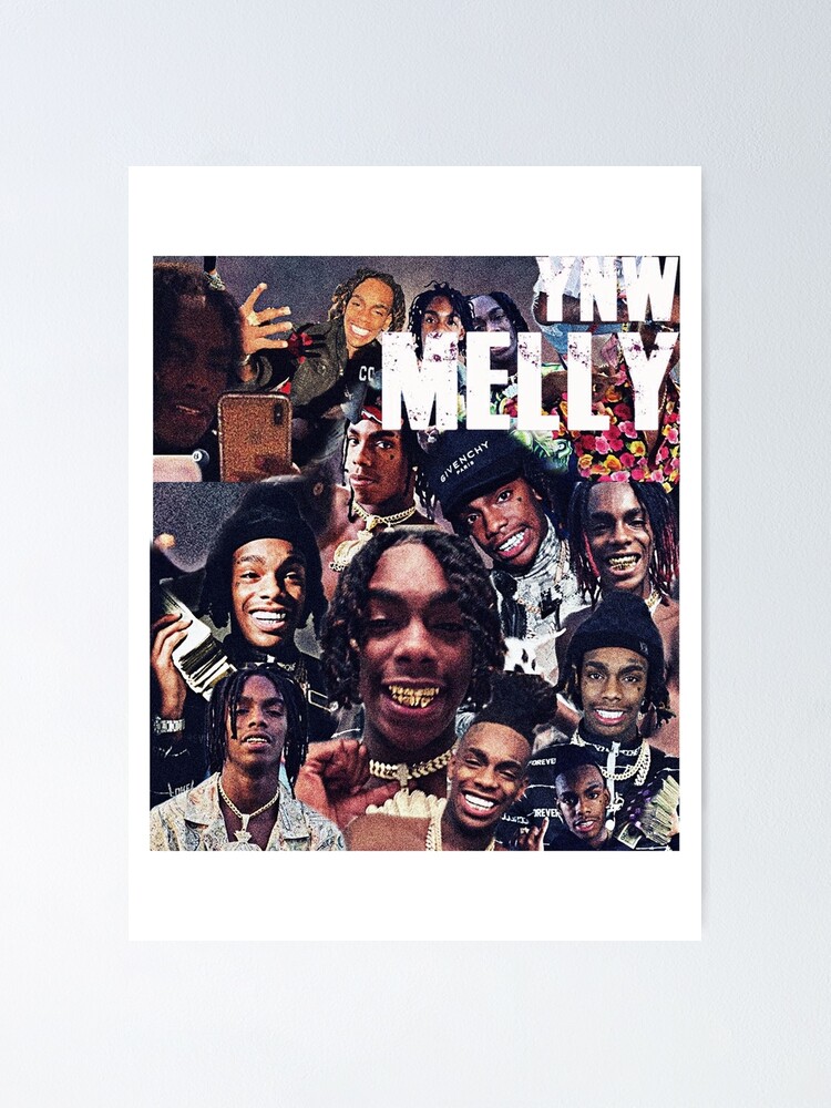 YNW Melly Fan Art Poster For Sale By Crewneckk Redbubble