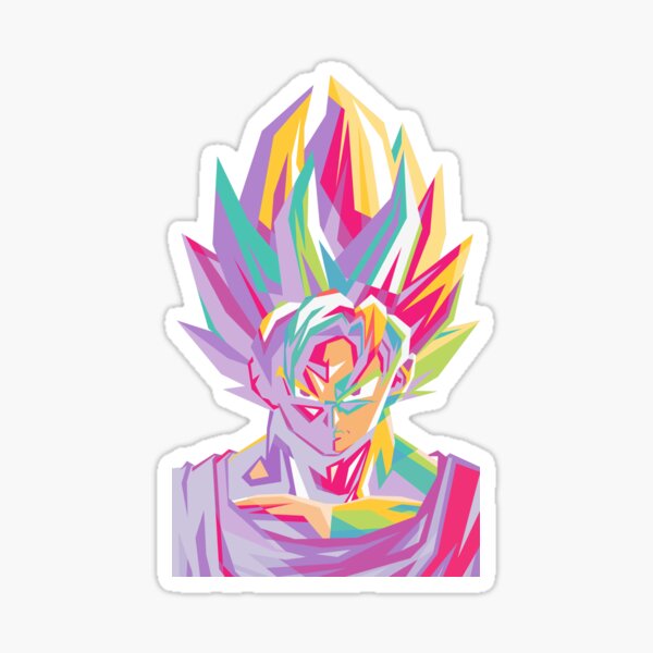 Pegatina Son Goku Arte Pop Dragon Ball De Thanhthaostore Redbubble