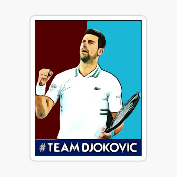 Team Djokovic X10 Sticker For Sale By JillPrietoJPL Redbubble