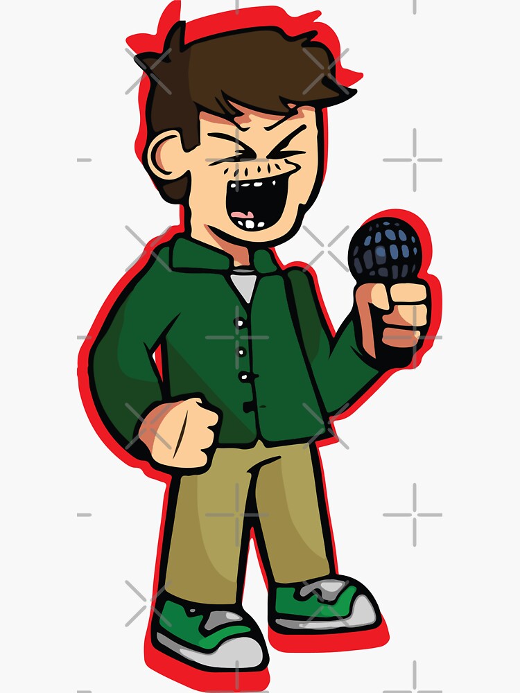 Eduardo Fnf Sticker By Spamton Funny Redbubble