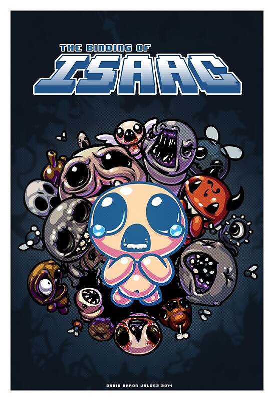 "Binding of Isaac Poster" Posters by David Valdez Redbubble