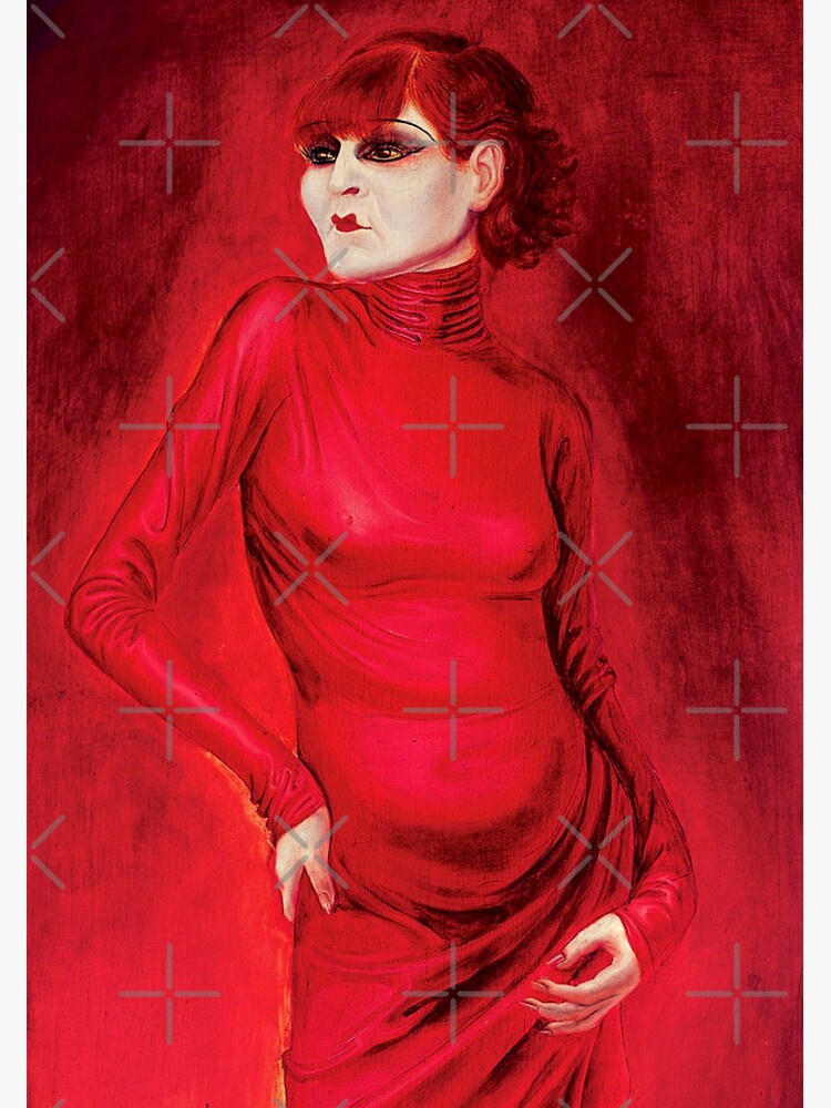 Otto Dix Lady In Red Portrait Of The Dancer Anita Berber