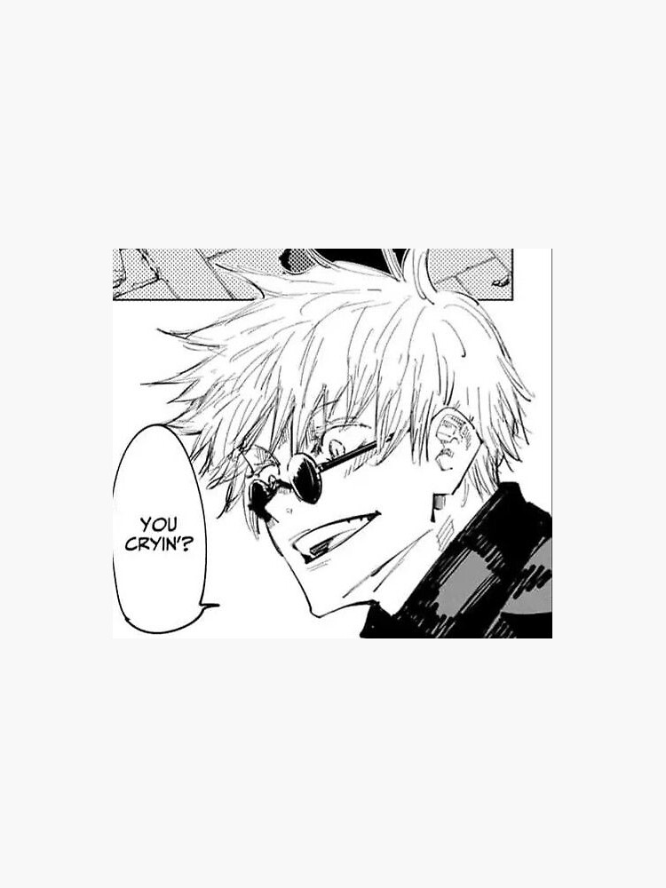 Satoru Gojo Jujutsu Kaisen Manga Panel Sticker For Sale By