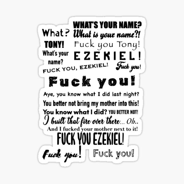 Fuck You Tony Sticker By Theculturetees Redbubble