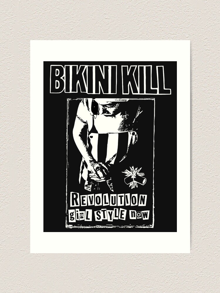 Popular Bikini Kill Logo Art Print For Sale By Cbourrelt Redbubble