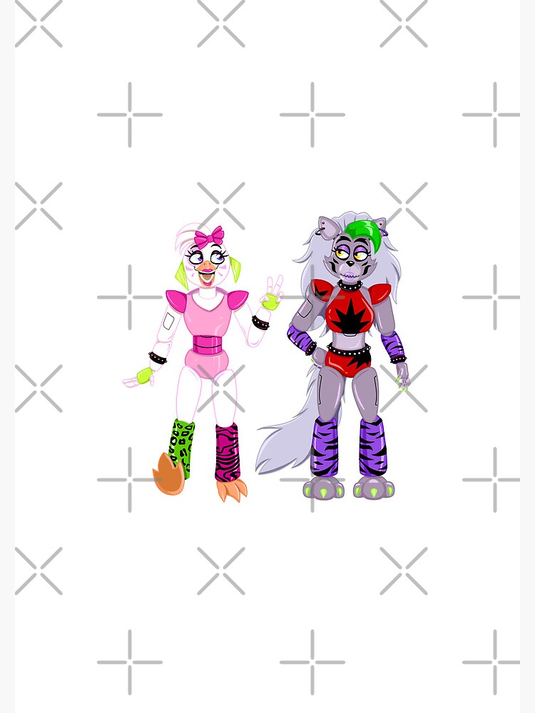 Cuaderno De Espiral Fnaf Security Breach Glamrock Chica Y Roxanne Wolf