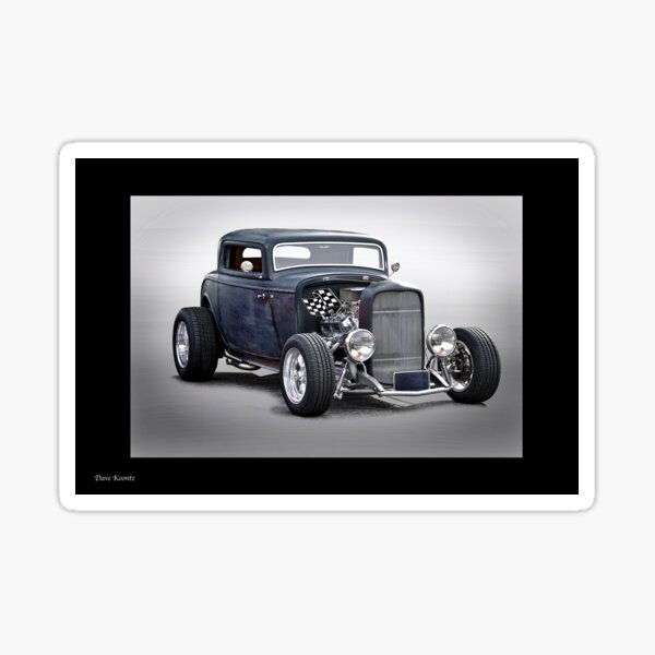 Ford Chopped Top Coupe Sticker For Sale By Davekoontz Redbubble